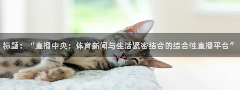 标题：“直播中央：体育新闻与生活紧密结合的综合性直播平台”