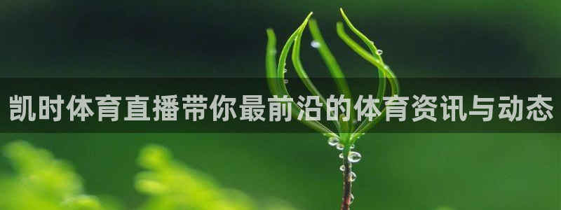 凯时体育直播带你最前沿的体育资讯与动态