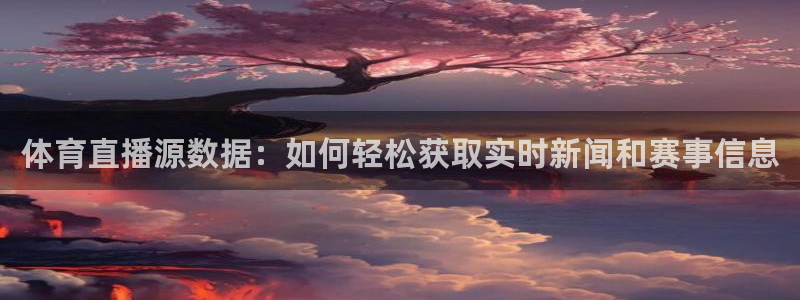 体育直播源数据：如何轻松获取实时新闻和赛事信息